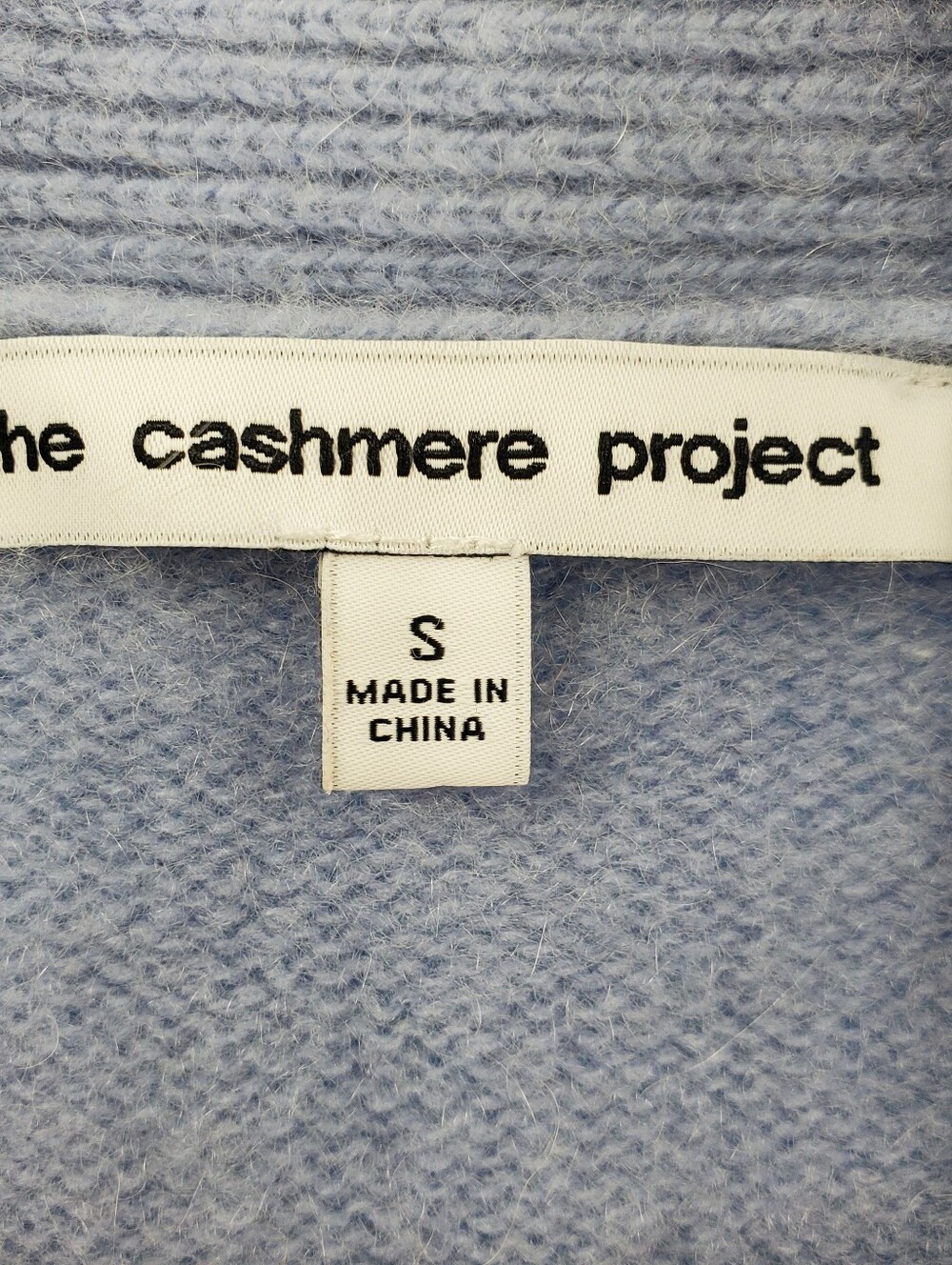 Blue 100% cashmere long cardigan S - Picture 4 of 16
